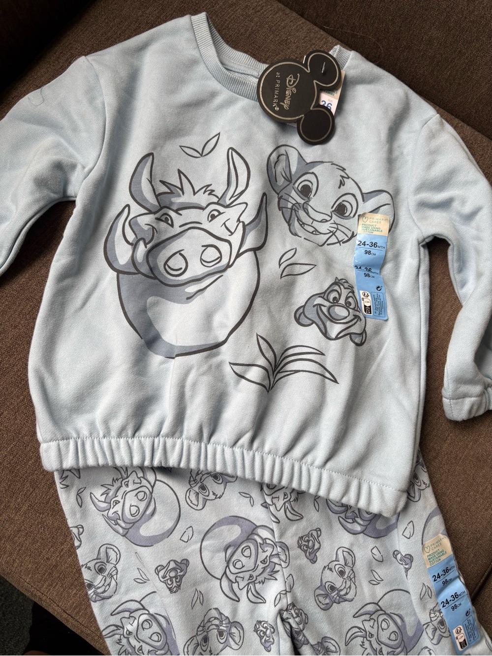 Disney Light Blue Simba & Friends Matching Pajama Set